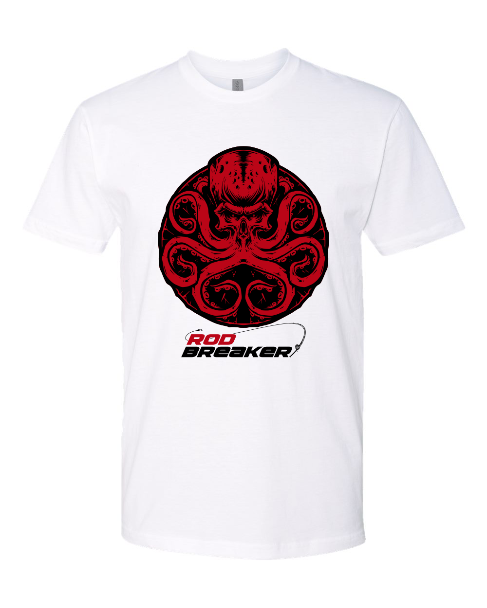 Red Octopus Tee Shirt Rod Breaker