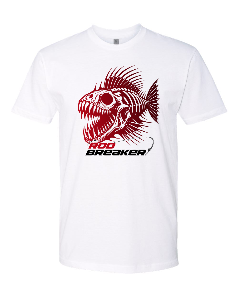 Skull Fish Tee Shirt Rod Breaker